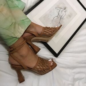 Sam Edelman Brown Ankle Strap Heels